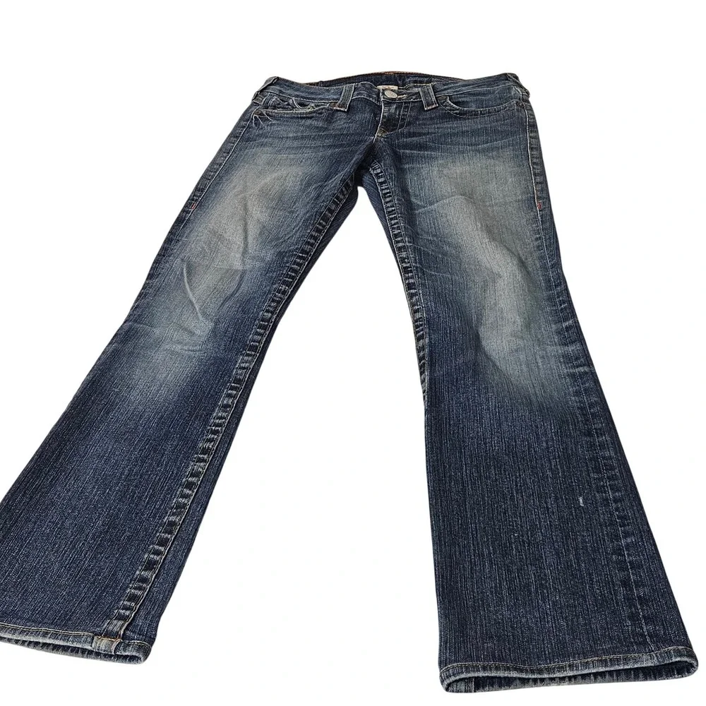 True Religion Billy Flap Pockets Men Jeans Blue Denim 31x29